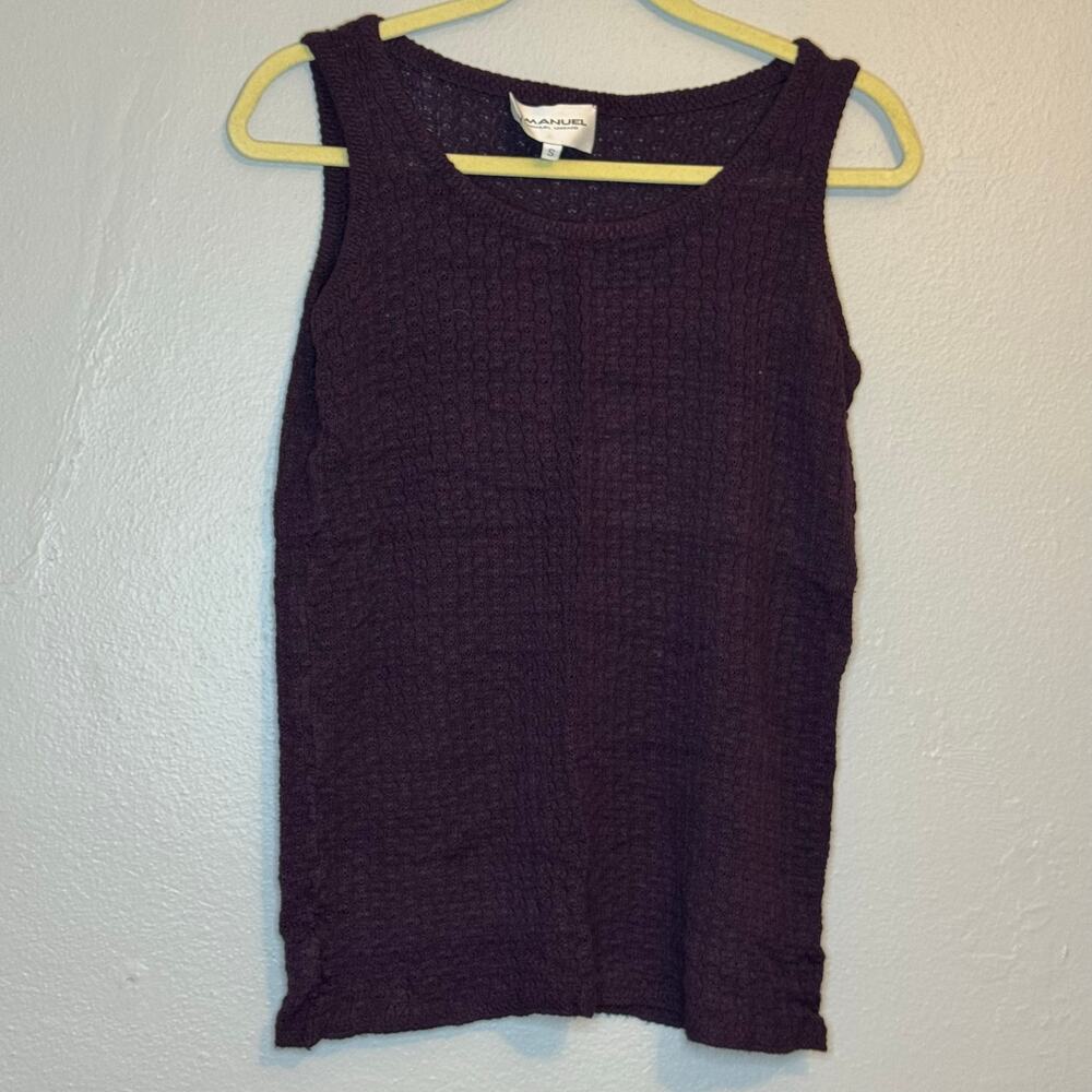 Emanuel Ungaro Purple Knit Tank
